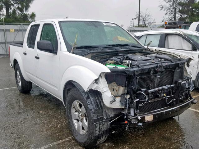 1N6AD0ER9AC411605 - 2010 NISSAN FRONTIER C WHITE photo 1