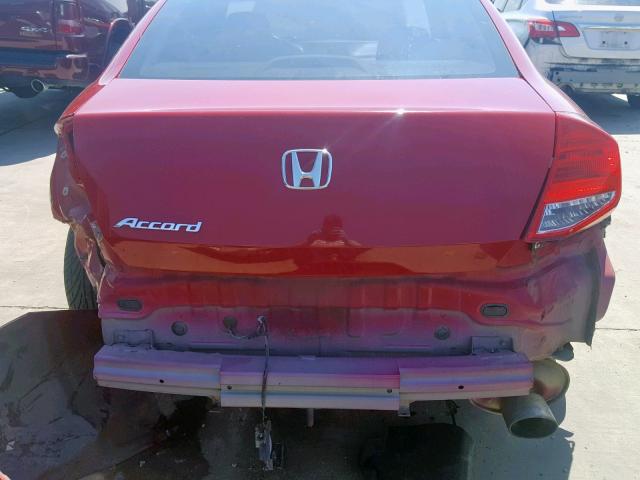 1HGCS1B80BA014415 - 2011 HONDA ACCORD EXL RED photo 9