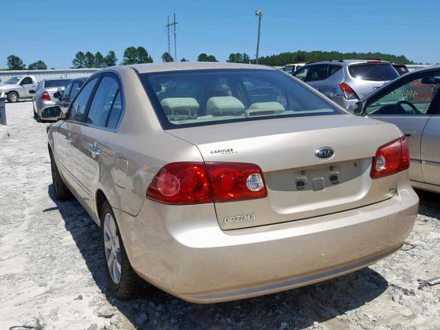 KNAGE123765039433 - 2006 KIA OPTIMA LX GOLD photo 3