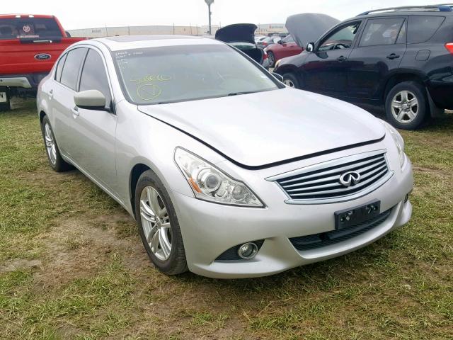 JN1CV6AP5AM200124 - 2010 INFINITI G37 BASE SILVER photo 1