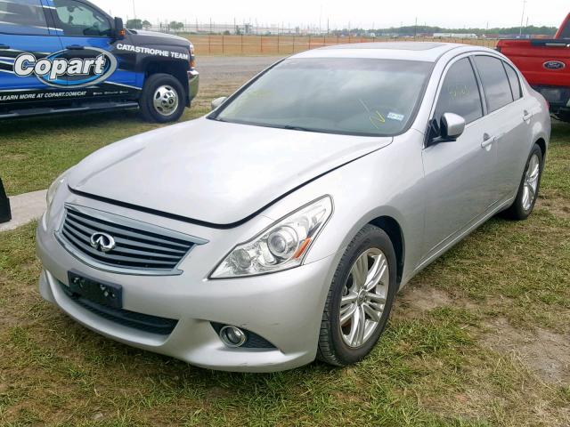 JN1CV6AP5AM200124 - 2010 INFINITI G37 BASE SILVER photo 2