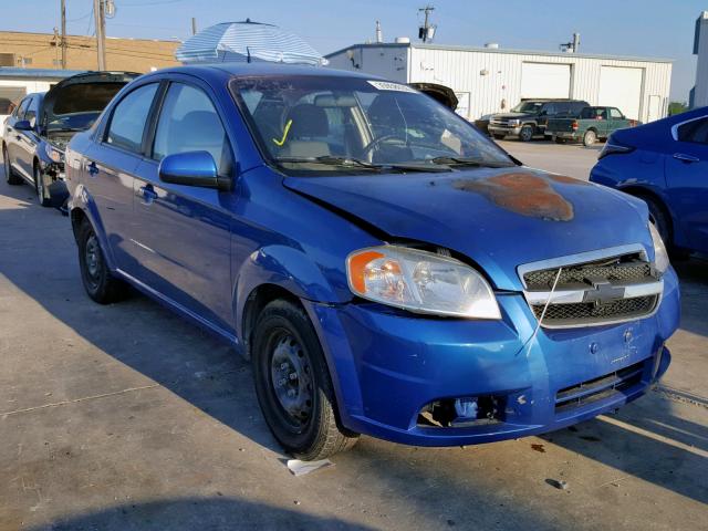 KL1TD5DE9AB065558 - 2010 CHEVROLET AVEO LS BLUE photo 1