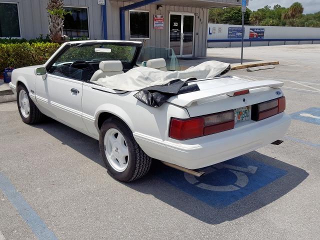 1FACP44E2PF169987 - 1993 FORD MUSTANG LX WHITE photo 3