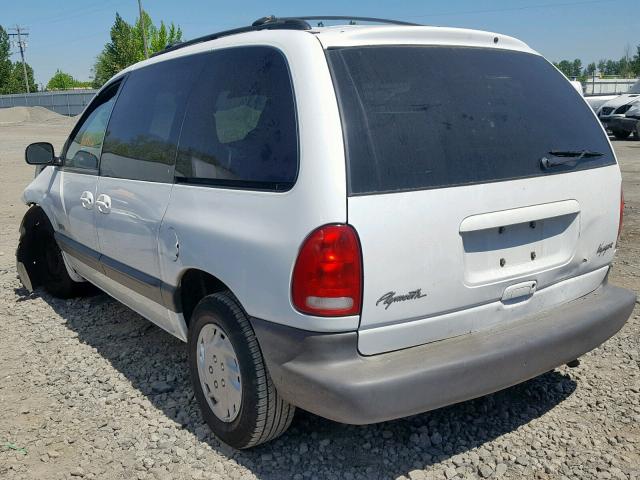 2P4GP45GXXR442822 - 1999 PLYMOUTH VOYAGER SE WHITE photo 3