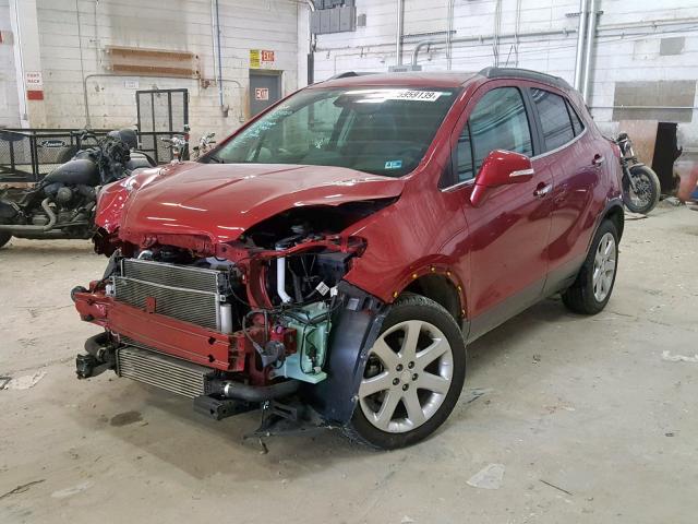 KL4CJHSB2FB267929 - 2015 BUICK ENCORE PRE RED photo 2