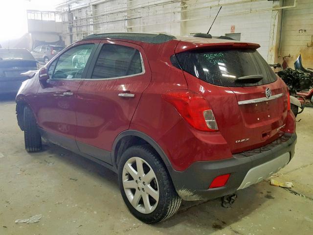 KL4CJHSB2FB267929 - 2015 BUICK ENCORE PRE RED photo 3