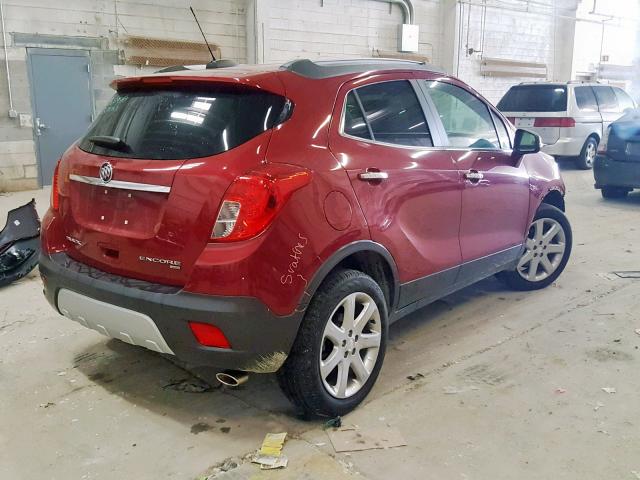 KL4CJHSB2FB267929 - 2015 BUICK ENCORE PRE RED photo 4