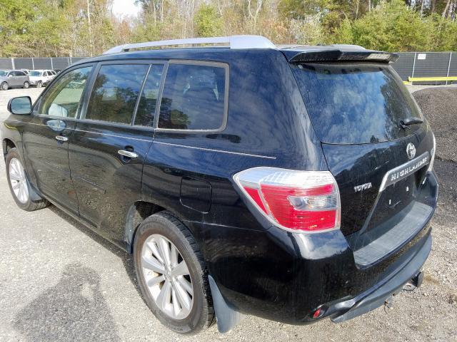 JTEEW44A182013821 - 2008 TOYOTA HIGHLANDER BLACK photo 3