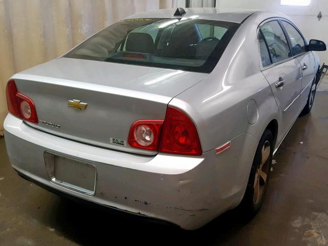 1G1ZC5EUXCF129266 - 2012 CHEVROLET MALIBU 1LT SILVER photo 4