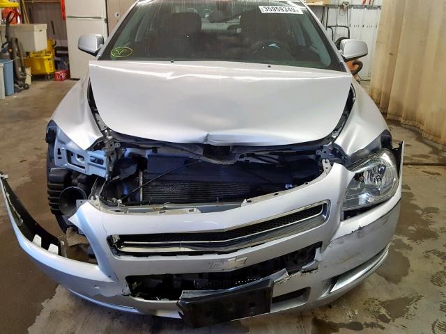 1G1ZC5EUXCF129266 - 2012 CHEVROLET MALIBU 1LT SILVER photo 9
