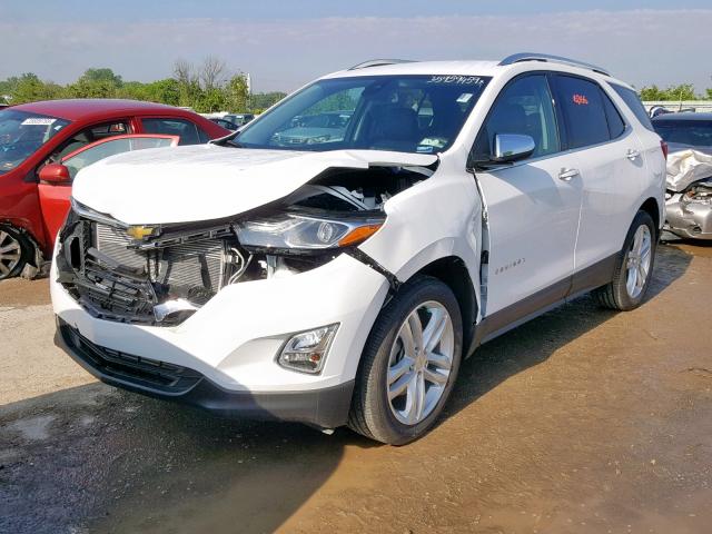 2GNAXNEX7J6315767 - 2018 CHEVROLET EQUINOX PR WHITE photo 2