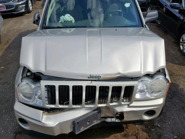 1J8GR48K27C560718 - 2007 JEEP GRAND CHER BEIGE photo 7