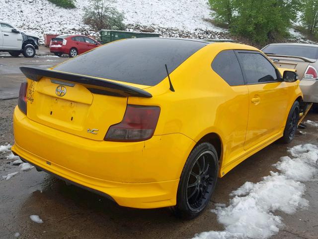 JTKJF5C70C3024593 - 2012 TOYOTA SCION TC ყვითელი ფოტო 4
