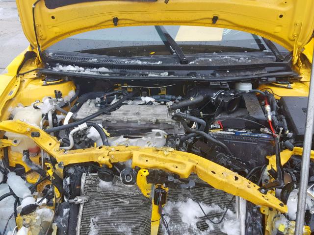 JTKJF5C70C3024593 - 2012 TOYOTA SCION TC ყვითელი ფოტო 7