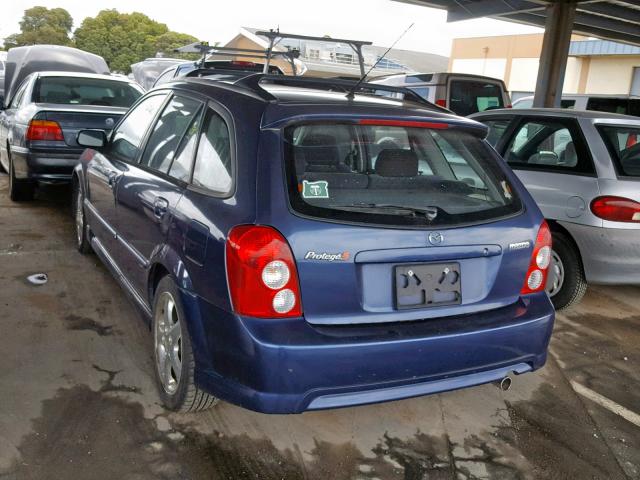 JM1BJ246021550375 - 2002 MAZDA PROTEGE PR BLUE photo 3