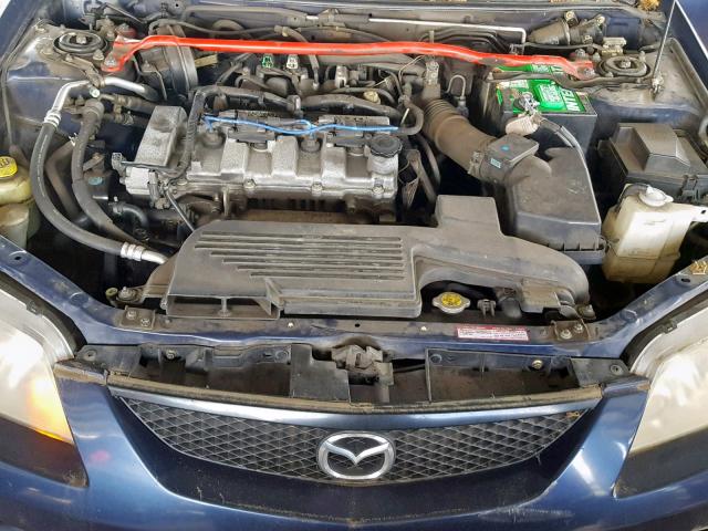 JM1BJ246021550375 - 2002 MAZDA PROTEGE PR BLUE photo 7