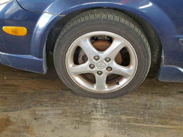 JM1BJ246021550375 - 2002 MAZDA PROTEGE PR BLUE photo 9