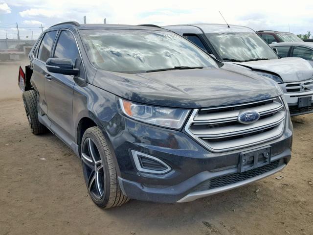 2FMTK4J80FBB35050 - 2015 FORD EDGE SEL BLACK photo 1