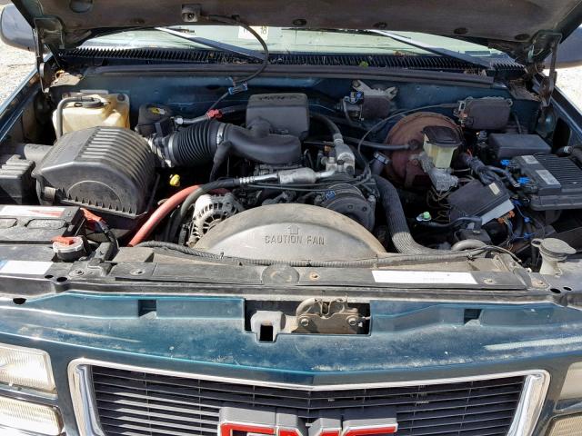 1GKEK13R4WJ727598 - 1998 GMC YUKON GREEN photo 7