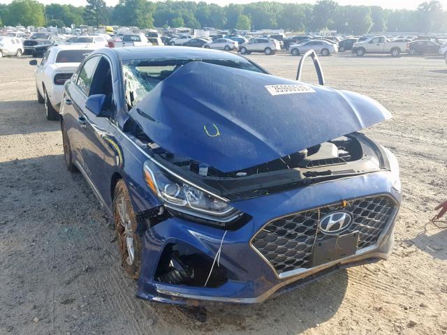 5NPE34AF3JH649044 - 2018 HYUNDAI SONATA SPO BLUE photo 1