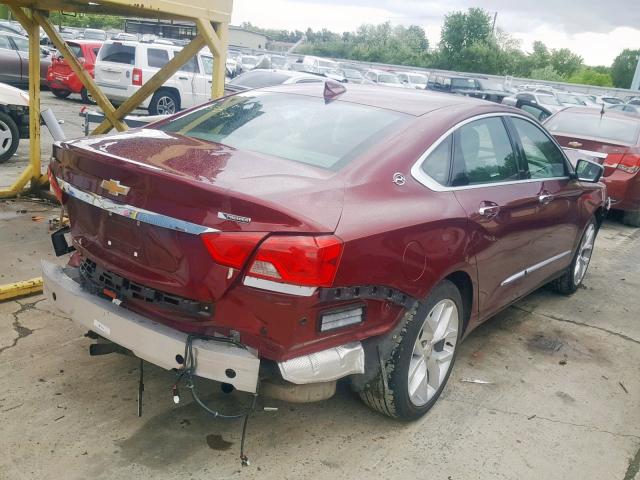 2G1145S39H9156108 - 2017 CHEVROLET IMPALA PRE RED photo 4