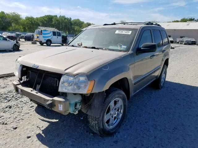 1J4HR58225C595378 - 2005 JEEP GRAND CHER BEIGE photo 2