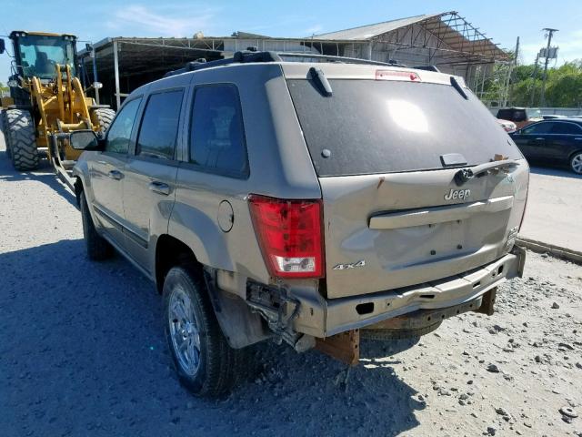 1J4HR58225C595378 - 2005 JEEP GRAND CHER BEIGE photo 3