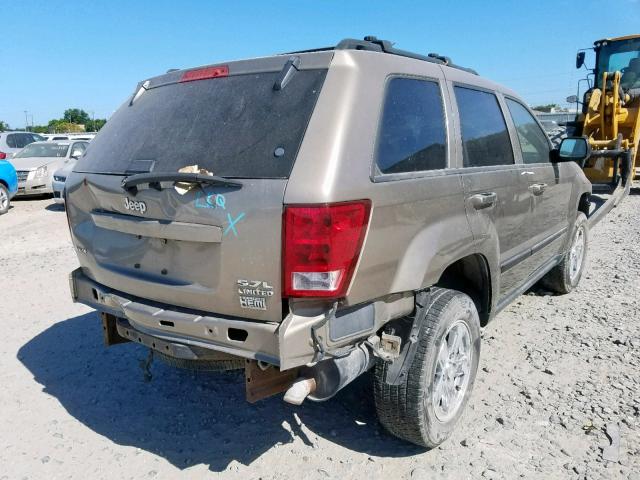 1J4HR58225C595378 - 2005 JEEP GRAND CHER BEIGE photo 4