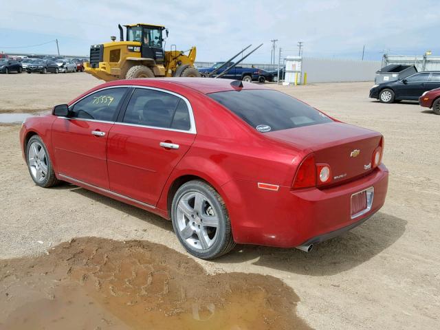 1G1ZC5E0XCF261893 - 2012 CHEVROLET MALIBU 1LT 红色 照片 3
