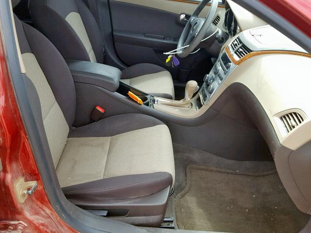 1G1ZC5E0XCF261893 - 2012 CHEVROLET MALIBU 1LT 红色 照片 5