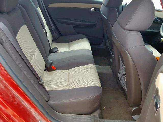 1G1ZC5E0XCF261893 - 2012 CHEVROLET MALIBU 1LT 红色 照片 6