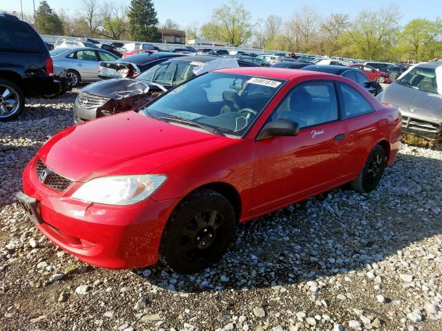 1HGEM21145L069522 - 2005 HONDA CIVIC DX VP  photo 2