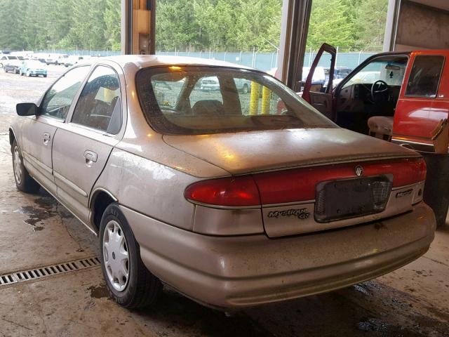 1MELM6532TK606186 - 1996 MERCURY MYSTIQUE G TAN photo 3