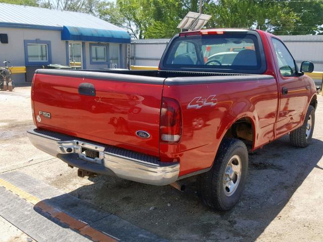 2FTRF182X4CA08378 - 2004 FORD F-150 HERI RED photo 4