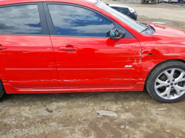 JM1BK344181856902 - 2008 MAZDA 3 HATCHBAC RED photo 9