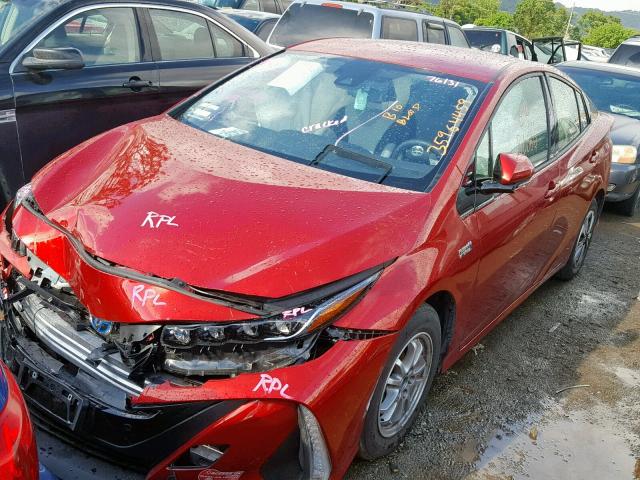 JTDKARFP5J3091815 - 2018 TOYOTA PRIUS PRIM 红色 照片 2