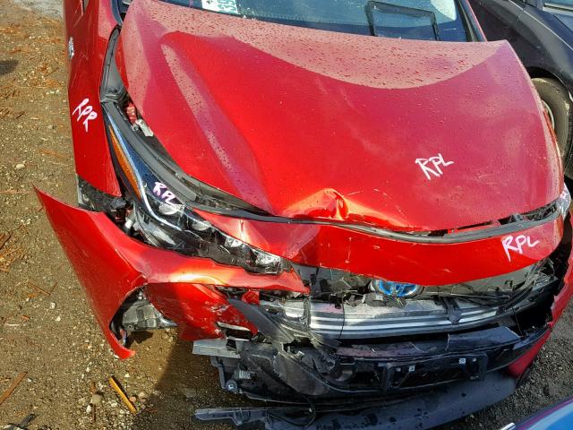 JTDKARFP5J3091815 - 2018 TOYOTA PRIUS PRIM 红色 照片 7