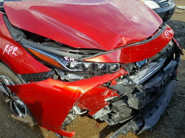 JTDKARFP5J3091815 - 2018 TOYOTA PRIUS PRIM 红色 照片 9