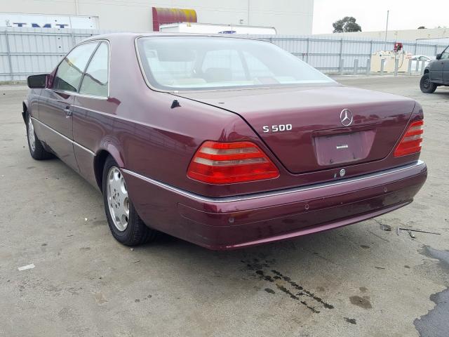 WDBGA70G5VA352167 - 1997 MERCEDES-BENZ S 500  photo 3