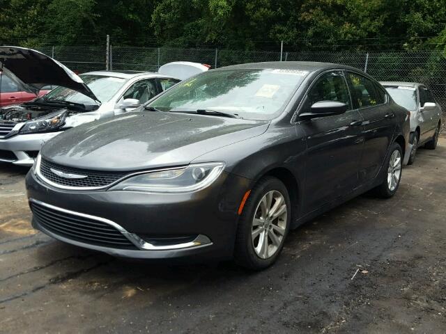 1C3CCCAB1GN164607 - 2016 CHRYSLER 200 LIMITE GRAY photo 2