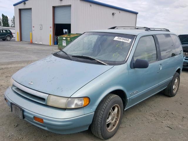 4N2DN11W2RD834432 - 1994 NISSAN QUEST XE BLUE photo 2