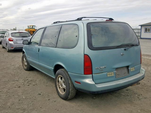 4N2DN11W2RD834432 - 1994 NISSAN QUEST XE BLUE photo 3