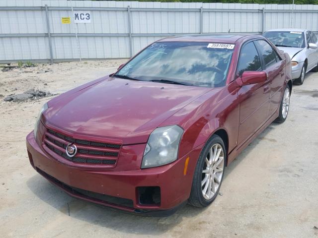 1G6DP577670122422 - 2007 CADILLAC CTS HI FEA BURGUNDY photo 2