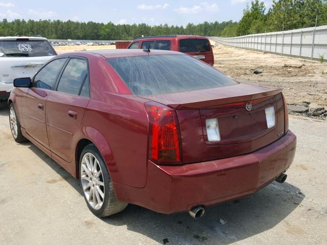 1G6DP577670122422 - 2007 CADILLAC CTS HI FEA BURGUNDY photo 3