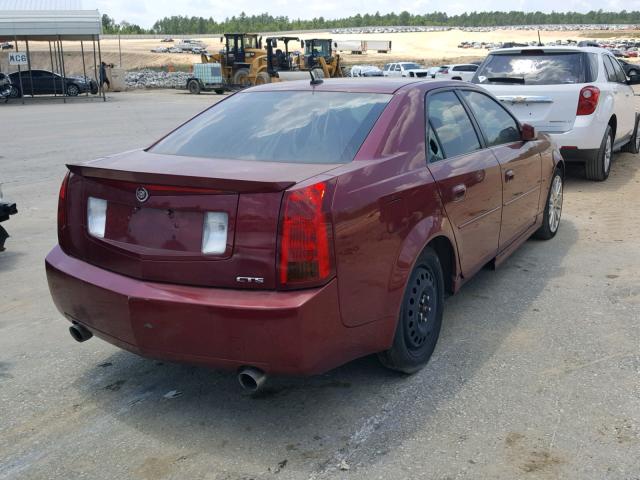 1G6DP577670122422 - 2007 CADILLAC CTS HI FEA BURGUNDY photo 4