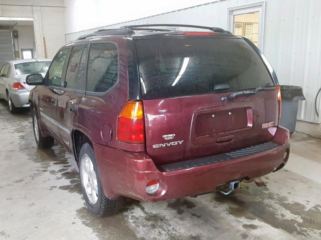 1GKDT13S462292877 - 2006 GMC ENVOY BURGUNDY photo 3