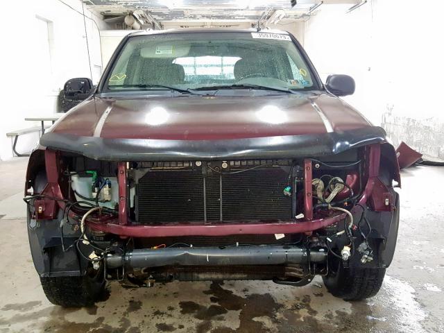 1GKDT13S462292877 - 2006 GMC ENVOY BURGUNDY photo 9