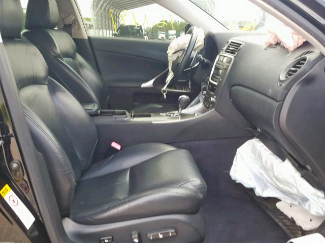 JTHBK262965021799 - 2006 LEXUS IS 250 BLACK photo 5