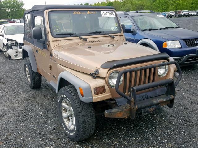 1J4FY19S1XP466335 - 1999 JEEP WRANGLER / GOLD photo 1