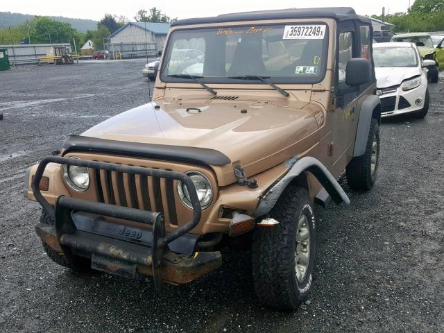 1J4FY19S1XP466335 - 1999 JEEP WRANGLER / GOLD photo 2